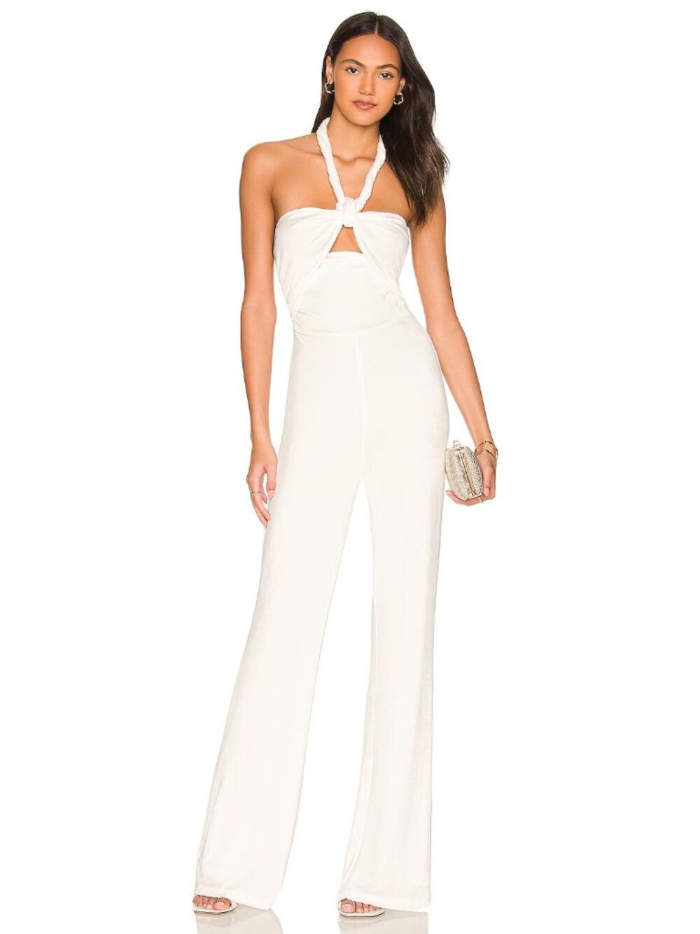 MISHA Letizia Jumpsuit in Ivory
